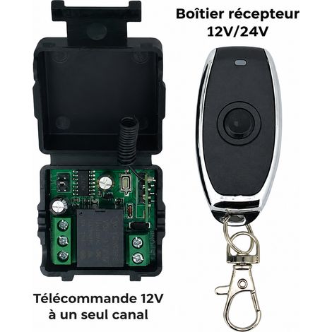 Module commutateur connecté 1 canal 24 V avec télécommande pour porte de garage et portail 24 1 pièces 120 g – Livraison gratuite