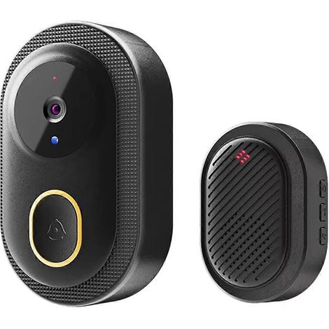 Tuya WiFi Video Doorbell WiFi Intercom Door Bell Camera Home Black-- (1/5)