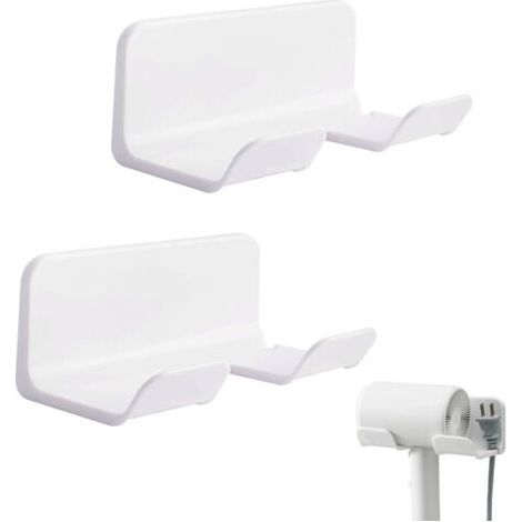 2-teiliger Haartrocknerhalter, Wandhaartrocknerhalter, Haartrocknerständer, Haartrocknerhalterungen, Wandhaartrocknerhalter fürs Badezimmer (1/4)