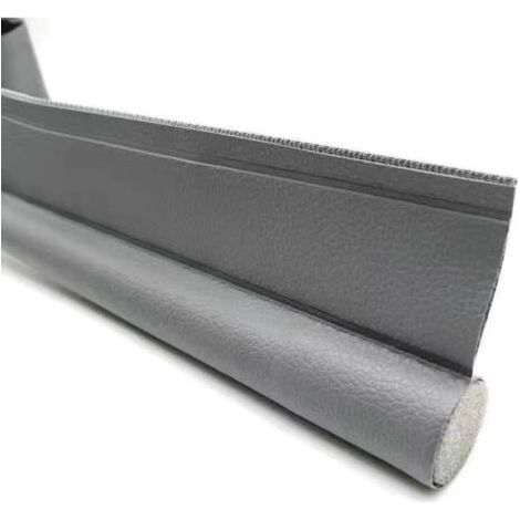 2 bandes d'étanchéité grises pour bas de porte, isolation phonique, fente de pare-brise, isolation thermique, ruban anti-poussière et anti-insectes