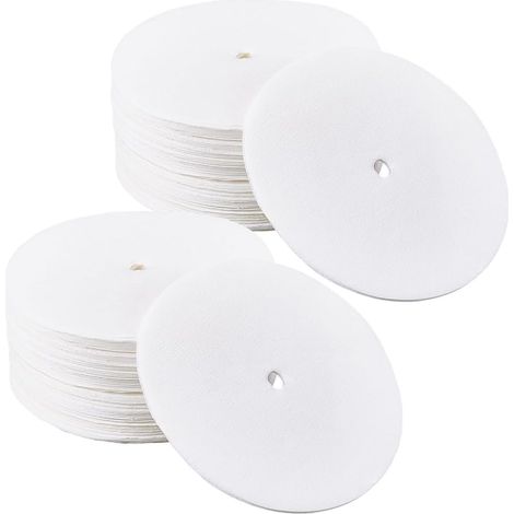 Filtre à Café Blanc Rond en Papier pour Percolateur Disque de Rechange Filtre à Café Non Blanchi Filtre en Maille pour Cafetière de Camping 8.2cm (1/5)