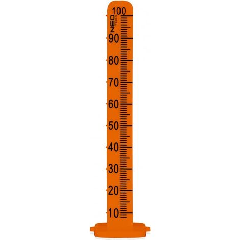 Jauge de niveau à bulle 100 mm – Lot de 20 marqueurs autocollants 3M – Pour chapes et nivellement précis – En PE – Graphite (1/5)