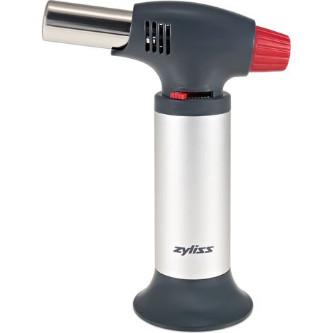 Zyliss E980202 Fiamma Ossidrica da Cucina, Acciaio Inossidabile, Plastica, Argento, Nero, Strumento di Cottura per Rosolare, Caramellare Alimenti, Facile da Ricaricare (1/5)