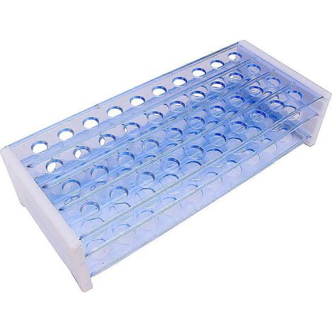 Support à tubes à essai de laboratoire à 3 niveaux pour tubes à essai de 18 mm, 40 trous (1/4)