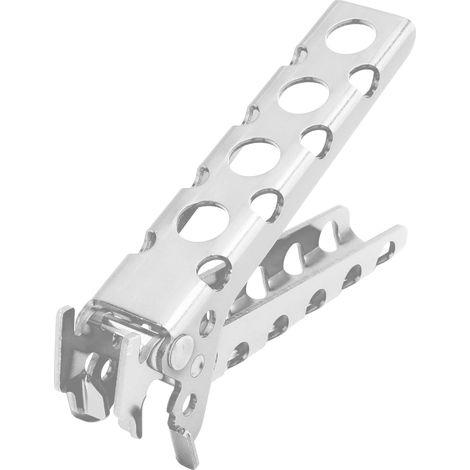 Pinces de maintien pour casseroles et bols chauds, en alliage d'aluminium anti-brûlure, support portable pour ustensiles de cuisine, idéal pour le camping (argenté). (1/5)