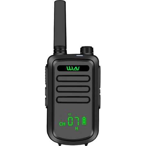 Talkie-walkie sans fil d'extérieur pour civils, mini-talkie-walkie (noir) (1/3)