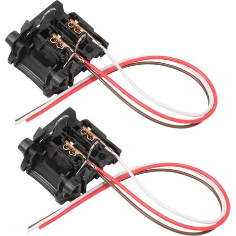 Lot de 2 douilles d'ampoule H7 avec culot pour Ford Focus MK2 MK3 Compatible avec câble de 20 cm de long (1/5)