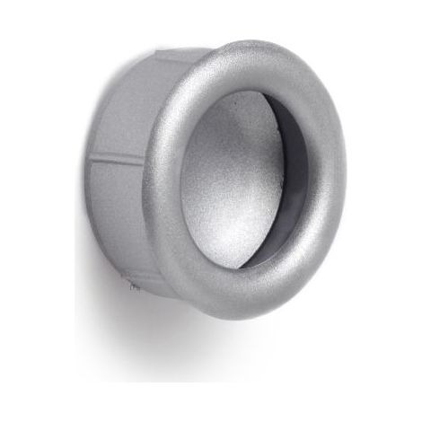Tirador embutido de plástico con acabado crom. mate, dimensiones:39x39x16mm y Ø: 39mm - (1/5)