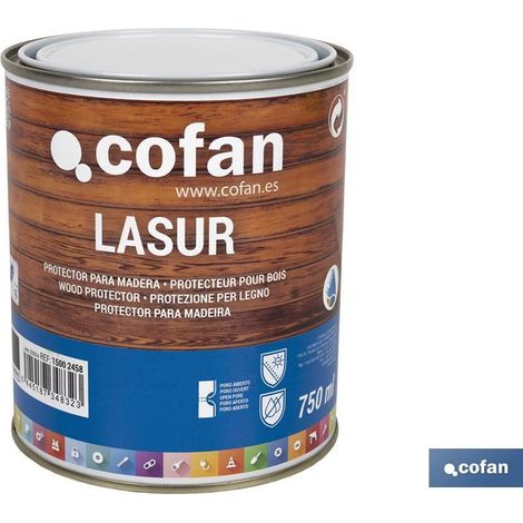 Lasur Protettore all'Acqua per Legno di Palissandro Opaco 750 Ml