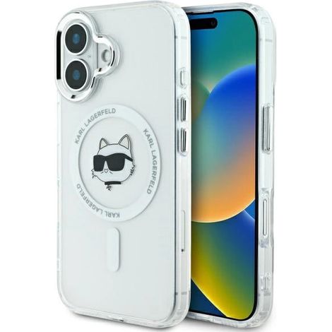 iPhone 16 Plus Karl Lagerfeld Hardcase MagSafe Bianco (1/5)