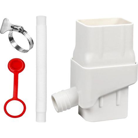 Recuperateur d Eau de Pluie, Collecteur Eau de Pluie Récupérateur Eau de Pluie,Raccord Récupérateur Eau de Pluie,Kit Recuperation Eau de Pluie Blanche (1/5)