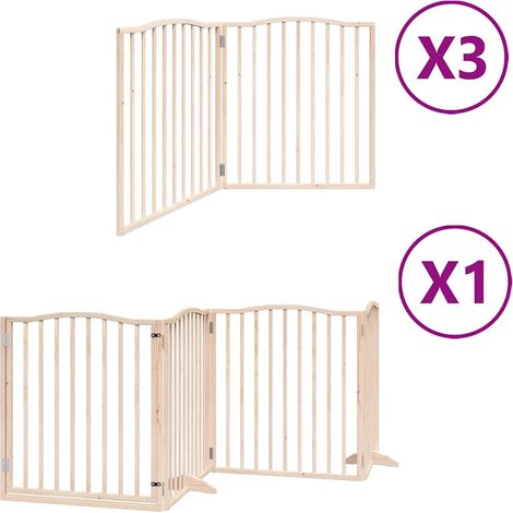 Maison Exclusive - Cancello per Cani Porta Pieghevole 10 Pannelli 800 cm in Pioppo