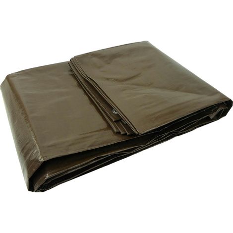 Bâche 2x3m extra épaisse/marron 200G (12) (1/5)