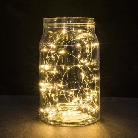 Guirlandes lumineuses luciole lumières DIY décoration - VIPITH - 2M 20 LED - Blanc - Intérieur (1/4)