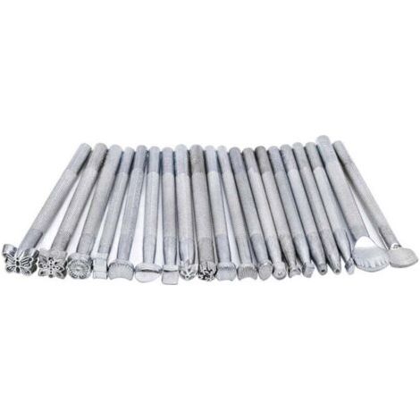 Kit Complet 20 Outils Professionnels pour Sculpture et Impression sur Cuir (1/4)