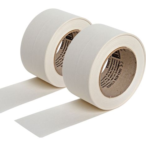 Lot de 2 bandes joint papier kraft Semin pour réaliser les joints des plaques de pâtre en association avec un enduit - 23 m sous blister (1/5)