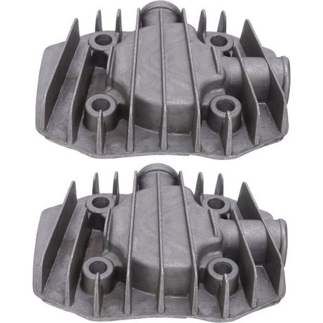 Culasse de Compresseur d'air, Pièces de Refroidissement en Aluminium Durables pour la Dissipation Thermique, 2 Pièces de Remplacement. (1/4)