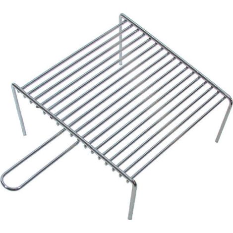 GRIGLIA PESANTE CON PIEDI 1 MANICO  cm.33x37    LAPILLO