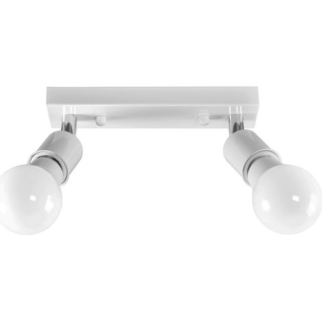 LÁMPARA de TECHO APP695-2C SPOTLIGHT 2 BLANCO 2-PUNTOS de LUZ E27 20X7CM