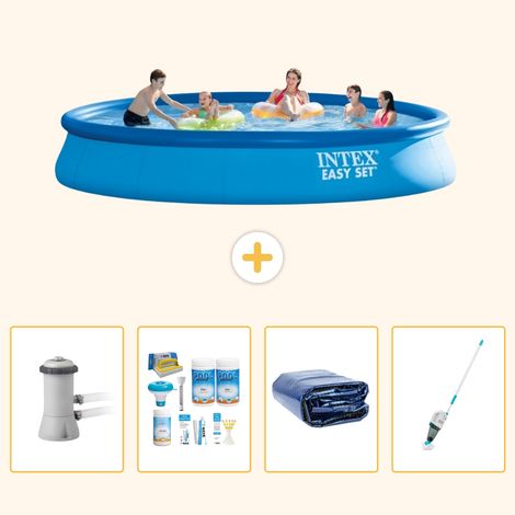 Intex Piscine Easy Set Ronde - 457x84 cm - 5-pièces S310 (1/5)