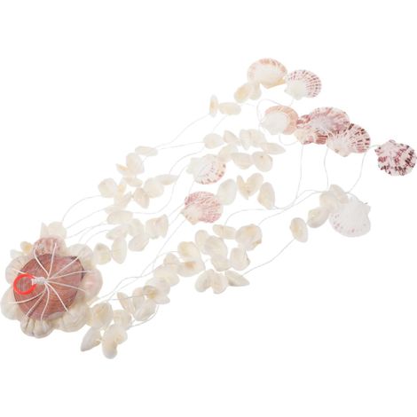 Hanging Seashell Wind Chime, Natural Handmade Decoration, Indoor Ornament for Living Room and Bedroom (1/5)