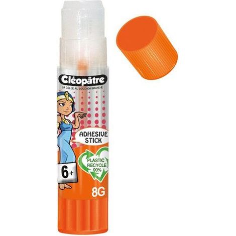 Bâton de colle - Transparent - Papier - Carton - Ecole - Cléopâtre - 8G