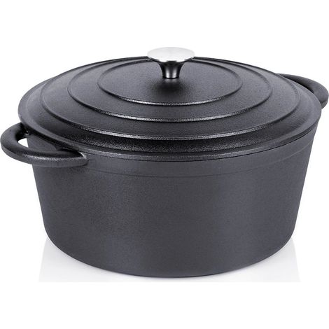 Casserole en fonte avec couvercle 28 cm