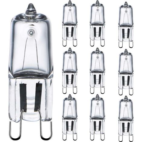 Ampoule G9 42W (44W) Dimmable Blanc Chaud 2800K, Ampoule Halogènes G9 pour Luminaire Intérieur 230V G9 Ampoules Capsule, Lot de 10 [Classe énergétique G] (1/5)