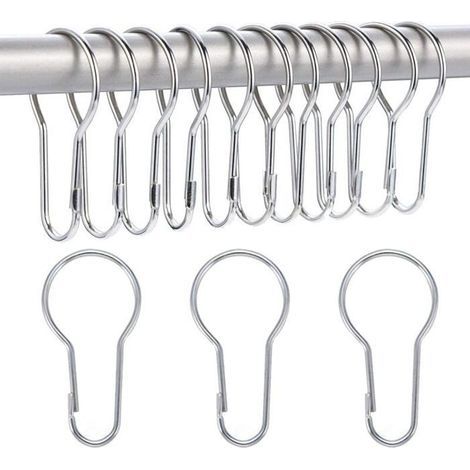 HONORNIC - 14 Pack Anneaux de Rideau de Douche Crochets Suspendus pour Tri et Organisation (1/5)