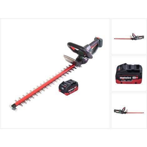 Metabo HS 18 LTX 65 Akku Heckenschere 18 V 63 cm + 1x Akku 5,5 Ah - ohne Ladegerät