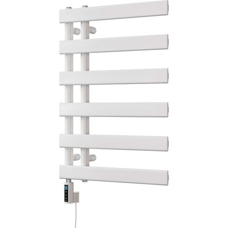 Agar - White Electric Towel Rail H748mm x W500mm 300w Thermostatic WIFI (1/3)