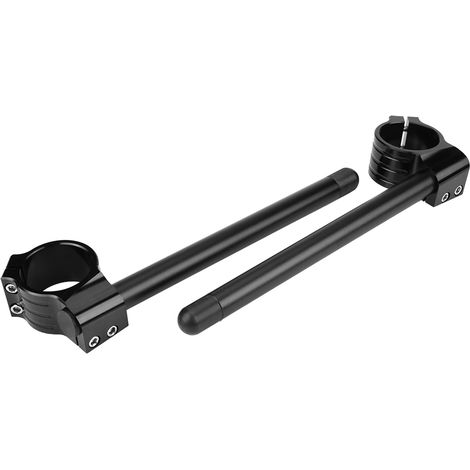 [Separador de manillar] Clip universal de metal forjado - 37 mm de diámetro, negro, para motocicletas