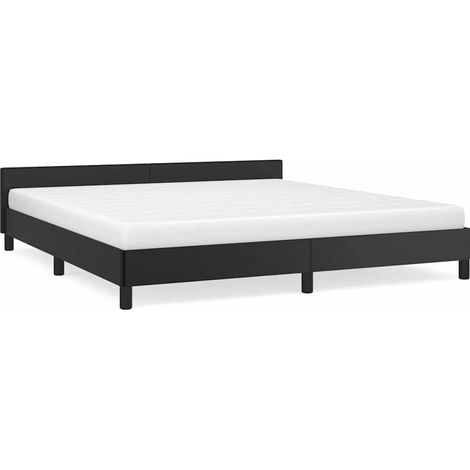 Giroletto con Testiera senza Materasso Nero 180x200 cm vidaXL (1/5)