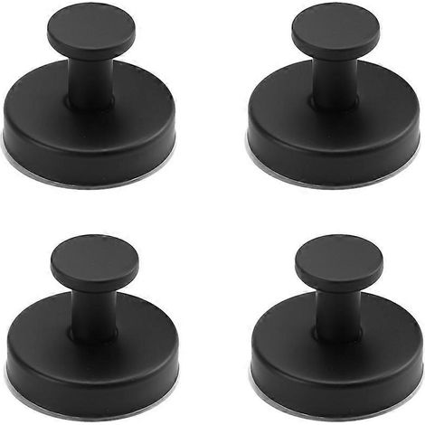 Lot de 4 crochets à ventouse en métal, forte adhérence, crochets à ventouse pour salle de bain, porte-serviettes étanche, acier inoxydable-FA- (1/3)