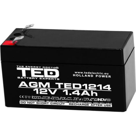 TED002716: Batteria TED 12V 1.4Ah F1