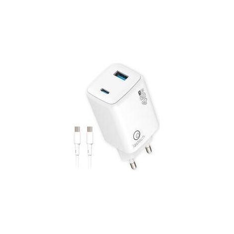 CARICATORE GAN 45W BIA.USB-C/USB-A CAVO USB-C/USB-C
