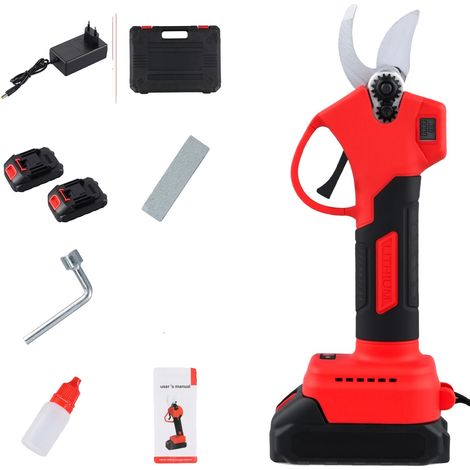 Sécateur, moteur sans balais, contrôle de précision, Avec 2 Batteries, UE (1/2)