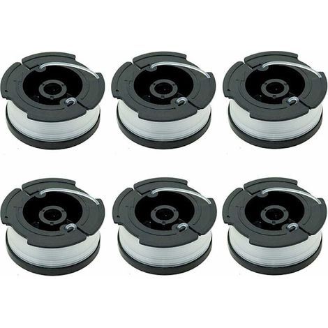 Filiyano-Lot de 6 bobines A6481 A6485 pour tondeuses à gazon Black & Decker (1/5)