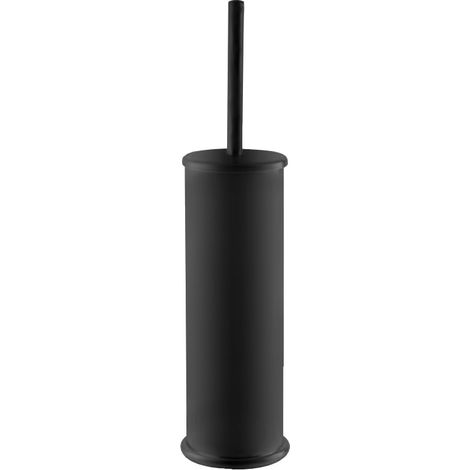 Porte balai TITO en laiton massif noir mat - Ø9xh38 cm - Koh-I-Noor