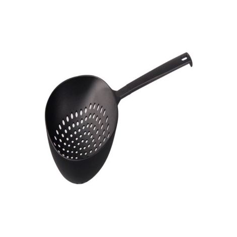 Fackelmann Schiumarola in Nylon, per Scolare, Schiumare, Scolapasta Ottimale per Pasta, Pasta Ripiena, Fritti, Colino Resistente al Calore, Dimensioni 36 x 16,5 cm