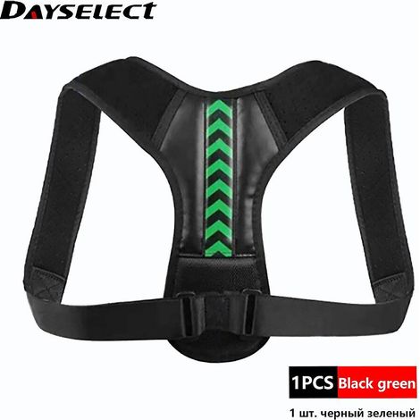 Ceinture correctrice de posture entièrement réglable pour le dos et les épaules, soutien de la clavicule et de la colonne vertébrale, pour la maison et le bureau, orthèse pour les épaules et la nuque, (1/5)