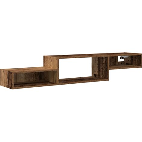Wall-mounted TV Cabinet Wall-Mounted Old Wood 150 x 28 x 26 cm vidaXL (1/5)