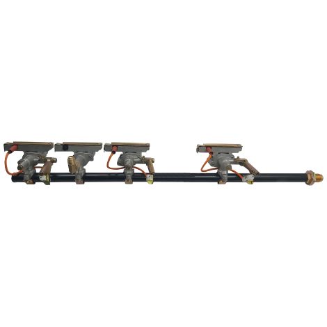 Kit de vannes gaz pour barbecue Polka 3 + 1 brûleurs – Pièces détachées pour fonctionnement optimal – Compatible Domus