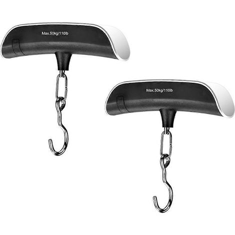 Lot de 2 balances électroniques portables Hook Said Mini pour la maison (1/5)