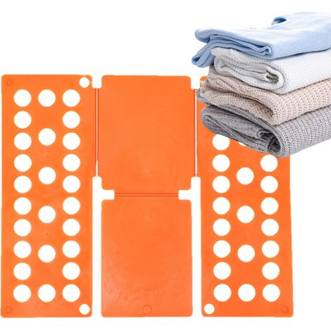 Planche À Plier Vêtements, Plieuse Linge, Plieur De Vetement Enfant Adulte, Planche De Pliages Linge pour T-Shirts Chemises Pantalons Pulls Jeans Serviettes, Aide Au Pliages Peu Encombrante
