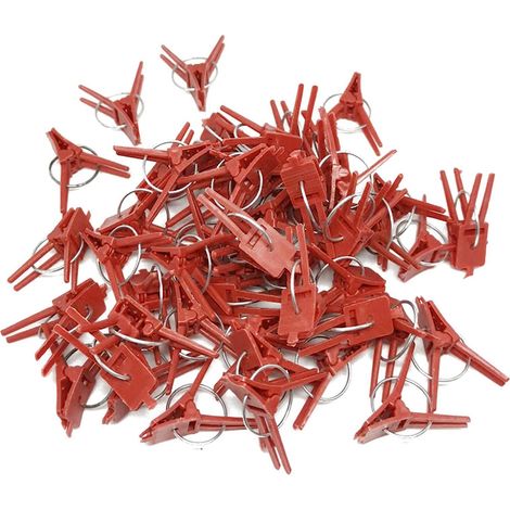 50pcs Plant Support Garden Clips Tomato Clips Support/Connect Plants/Ties/Vines Trellis/Cages Plant Vines Vegetables Fixing Clips Grafting Tools Keep Plants Growing Straight (1/5)
