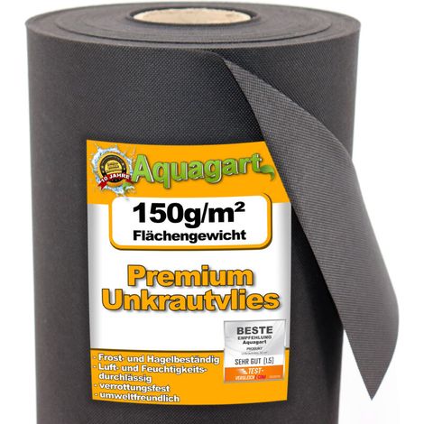 6 m² film de paillage, feutre de paillage anti-mauvaises herbes, voile de paillage, toile de paillage anti-mauvaises herbes 150 g 2 m de large (1/5)