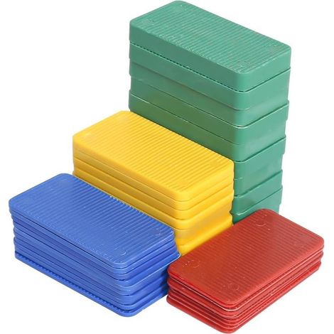40Pièces Cales de en Plastique Cale Fenetre 60 x 40mm Cale Parquet entretoise plastique cales lambourdes jusqu'à 2 t de charge pour Portes et fenêtres(épaisseur : 1.5 10mm) (1/5)