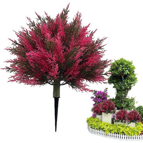 Artificielles D'Extérieur avec Piquet Topiaire Artificielle Cèdre Déco Artificielles Pour Porche Pour Cour Patio Porche Pelouse Arrière-Cour Jardinière En Automne (1/5)