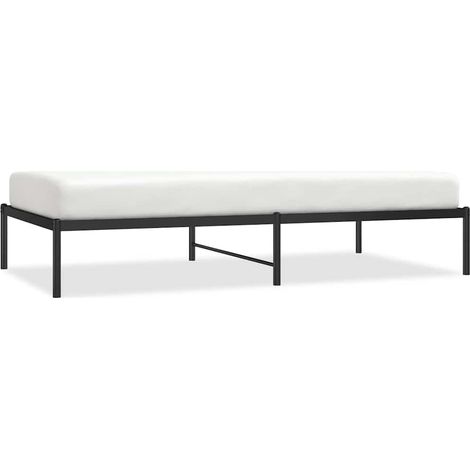 Maison Exclusive - Bettgestell Metall Schwarz 100x190 cm
